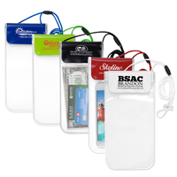 Clear Touch Through Water-Resistant Cell Phone and Accessories Carrying Case with 35” Adjustable Breakaway Lanyard